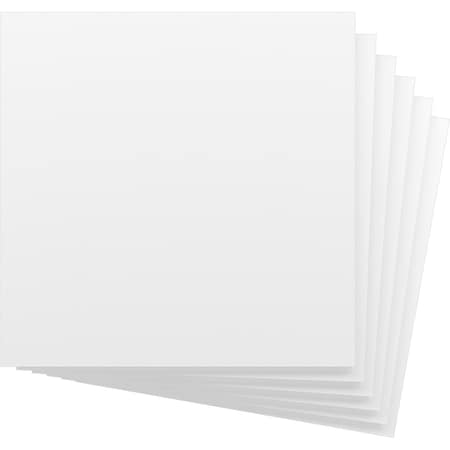 Ekena Millwork 11 3/4W x 11 3/4H x 5/8T PVC Hobby Boards, Unfinished, 6PK HBP12X12X625BUN